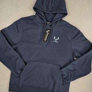 Messi Collection Hoodie Mens Large Navy Blue Pullover Sweatshirt Soccer Graphic